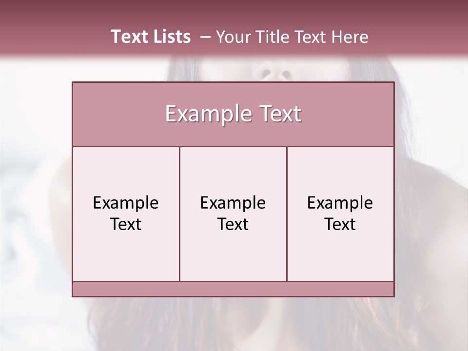 White Nymph Sensuality PowerPoint Template