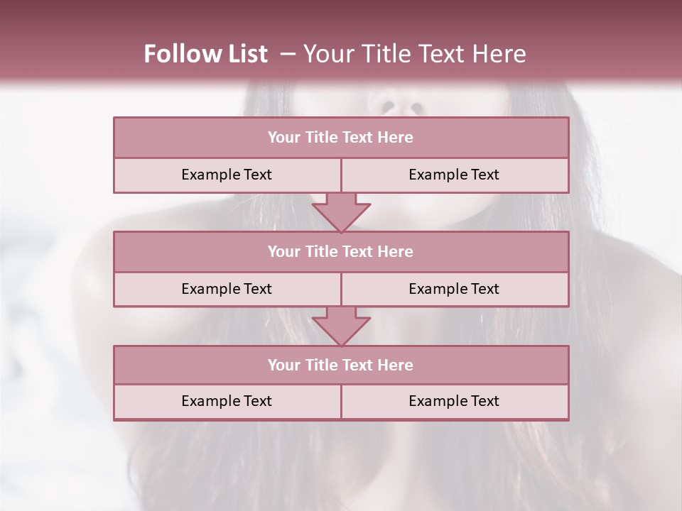 White Nymph Sensuality PowerPoint Template