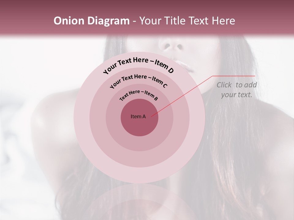 White Nymph Sensuality PowerPoint Template