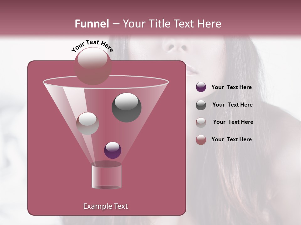 White Nymph Sensuality PowerPoint Template