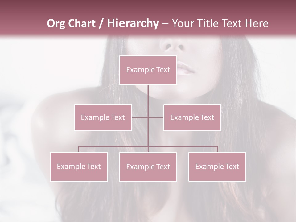 White Nymph Sensuality PowerPoint Template
