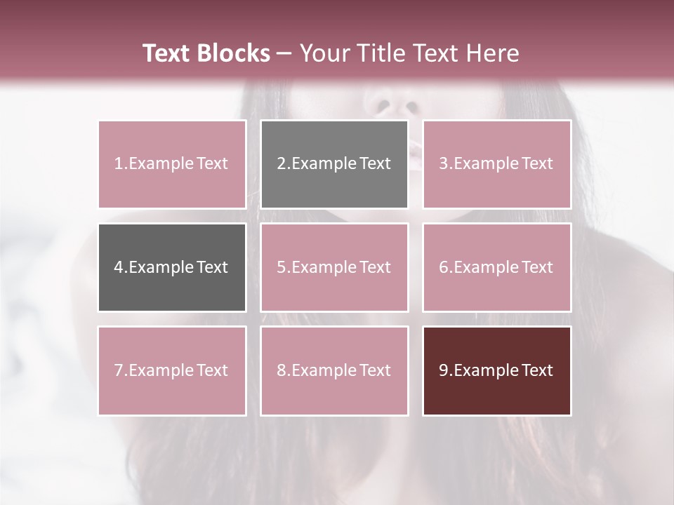 White Nymph Sensuality PowerPoint Template