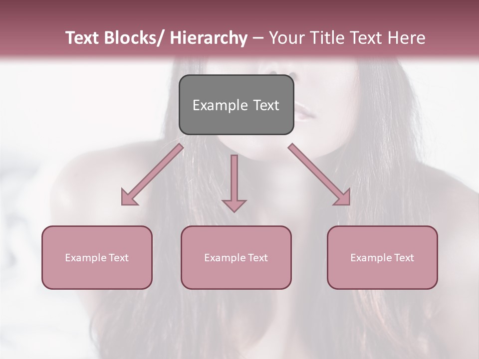 White Nymph Sensuality PowerPoint Template