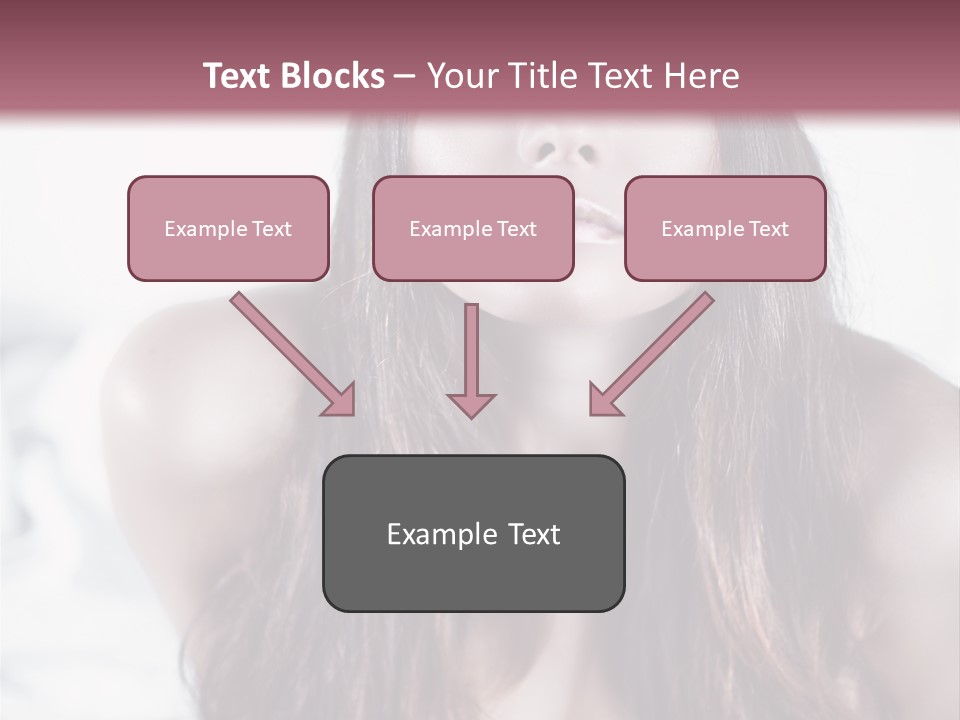White Nymph Sensuality PowerPoint Template
