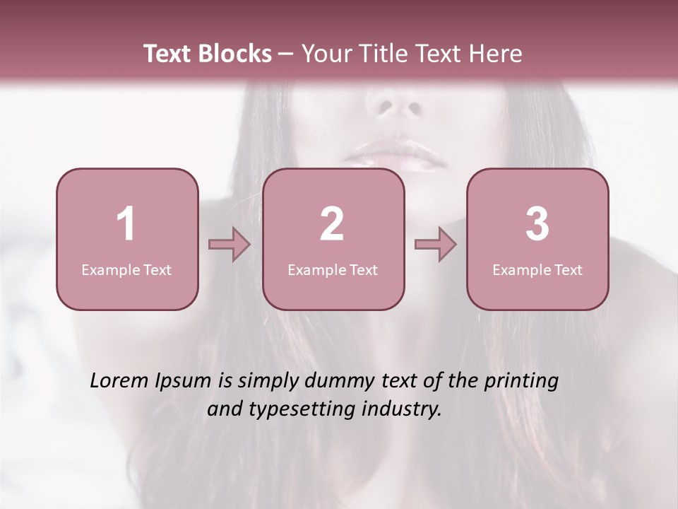 White Nymph Sensuality PowerPoint Template