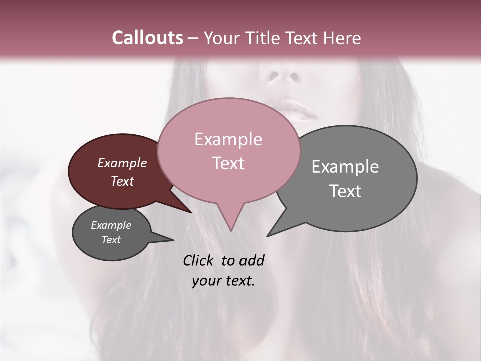 White Nymph Sensuality PowerPoint Template