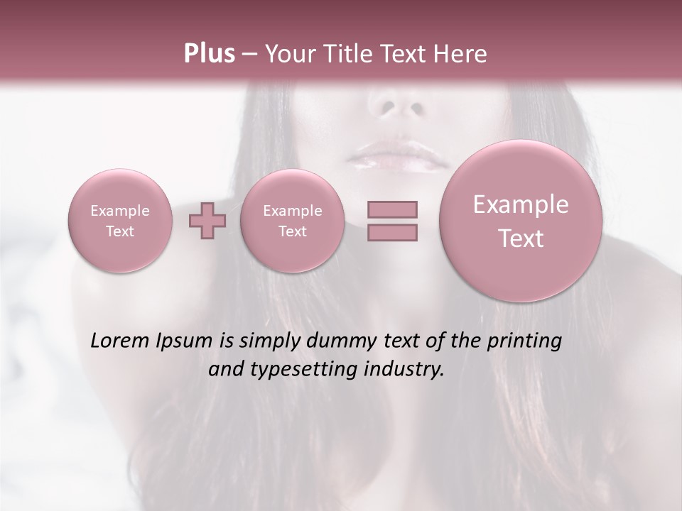 White Nymph Sensuality PowerPoint Template
