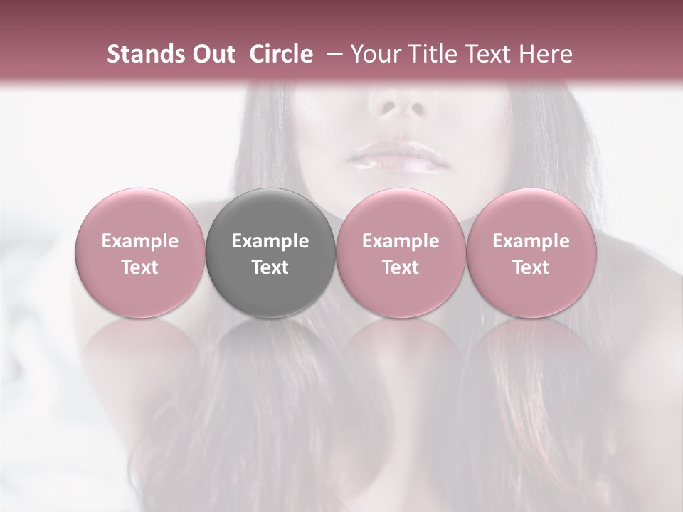 White Nymph Sensuality PowerPoint Template