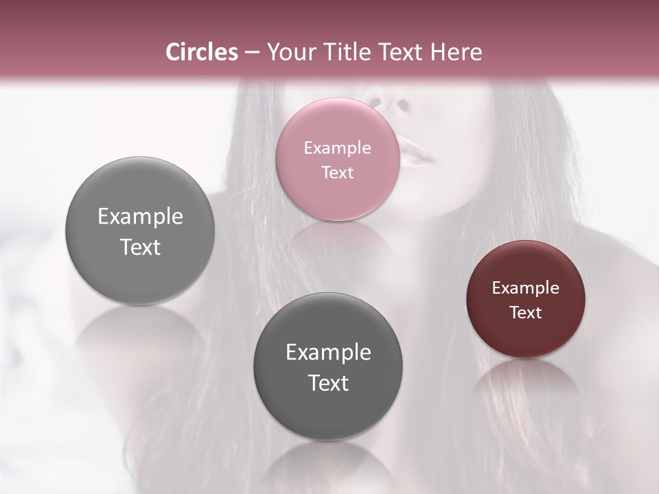 White Nymph Sensuality PowerPoint Template
