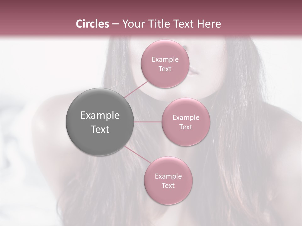 White Nymph Sensuality PowerPoint Template