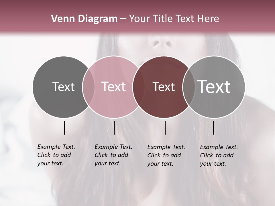 White Nymph Sensuality PowerPoint Template