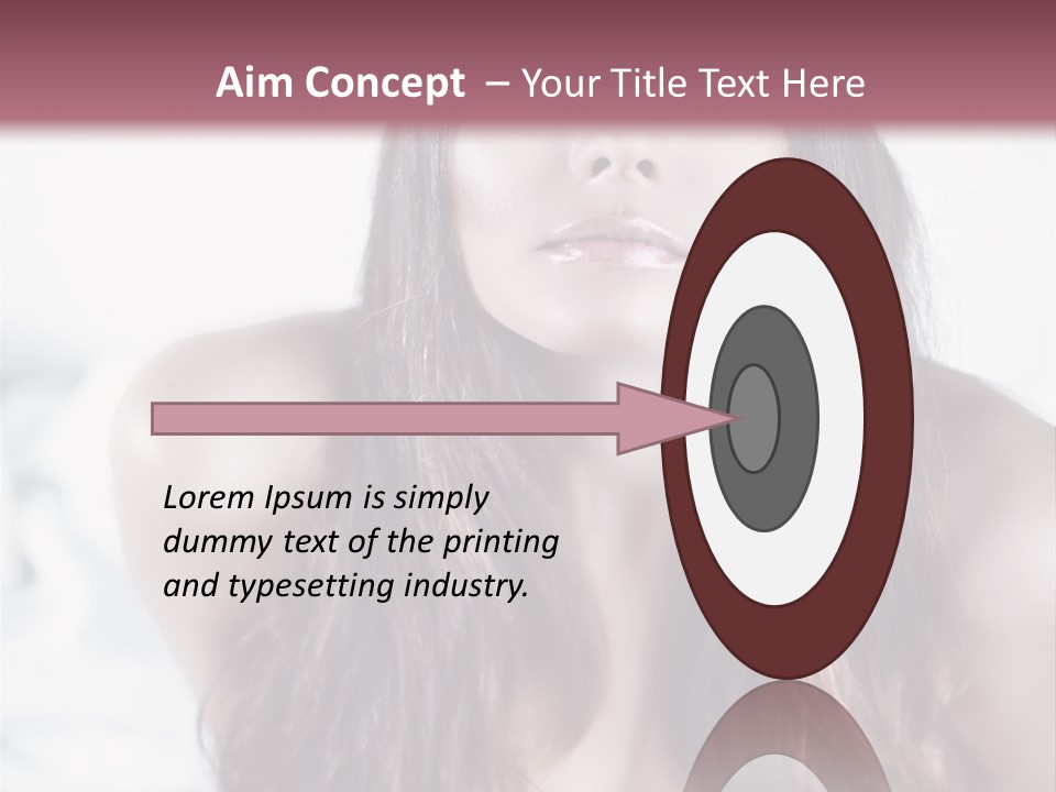 White Nymph Sensuality PowerPoint Template