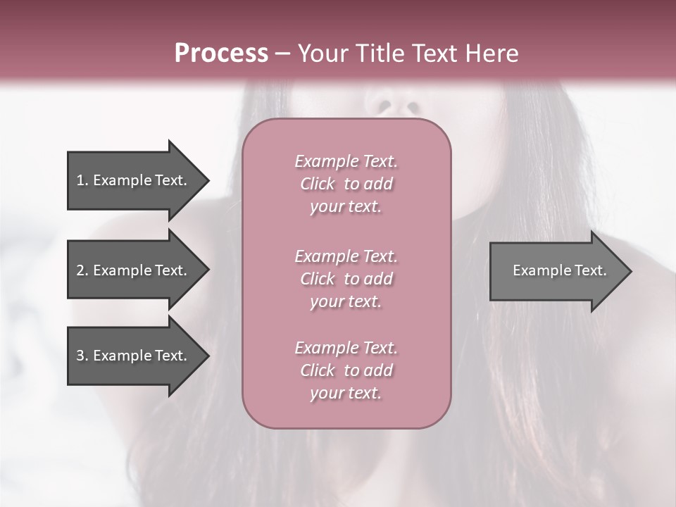 White Nymph Sensuality PowerPoint Template