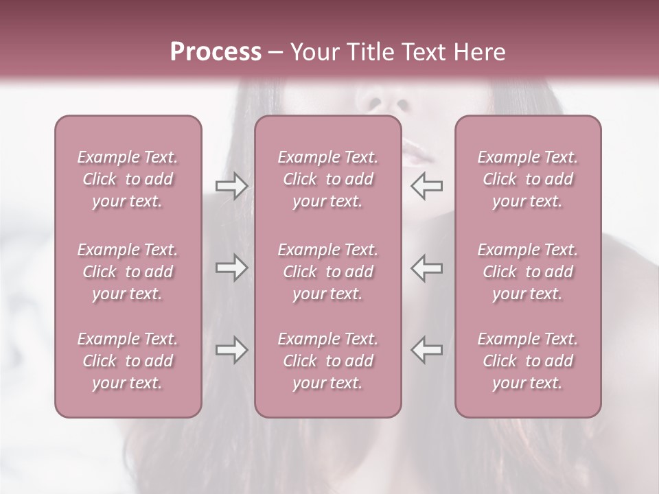 White Nymph Sensuality PowerPoint Template