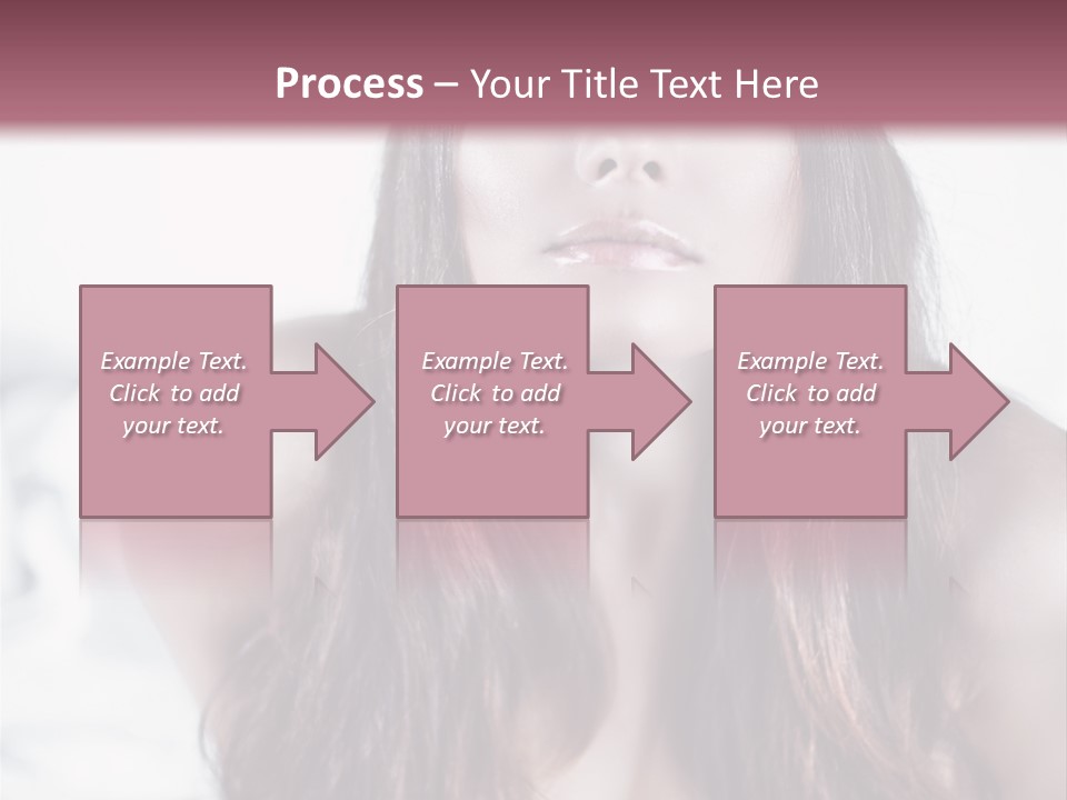 White Nymph Sensuality PowerPoint Template