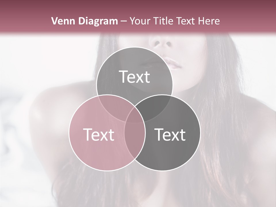 White Nymph Sensuality PowerPoint Template