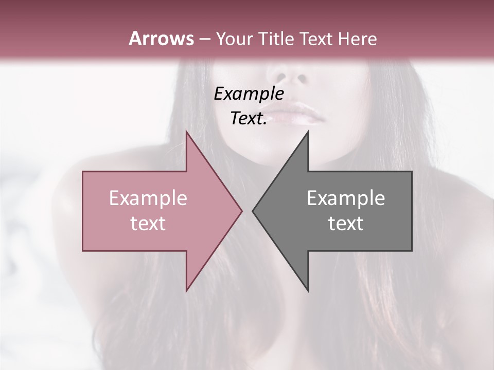 White Nymph Sensuality PowerPoint Template