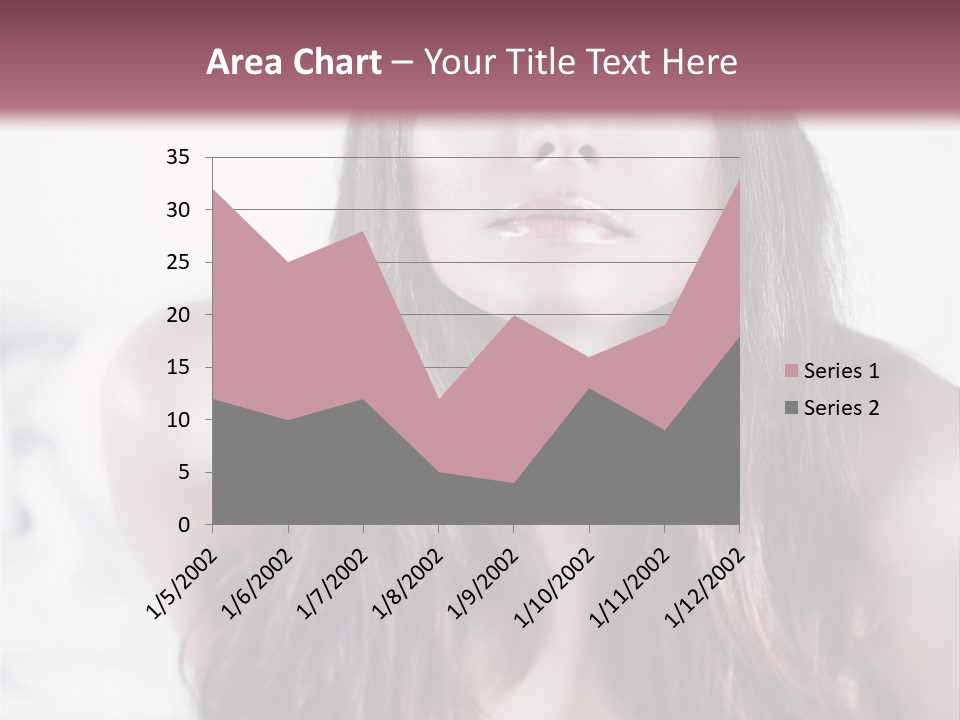 White Nymph Sensuality PowerPoint Template