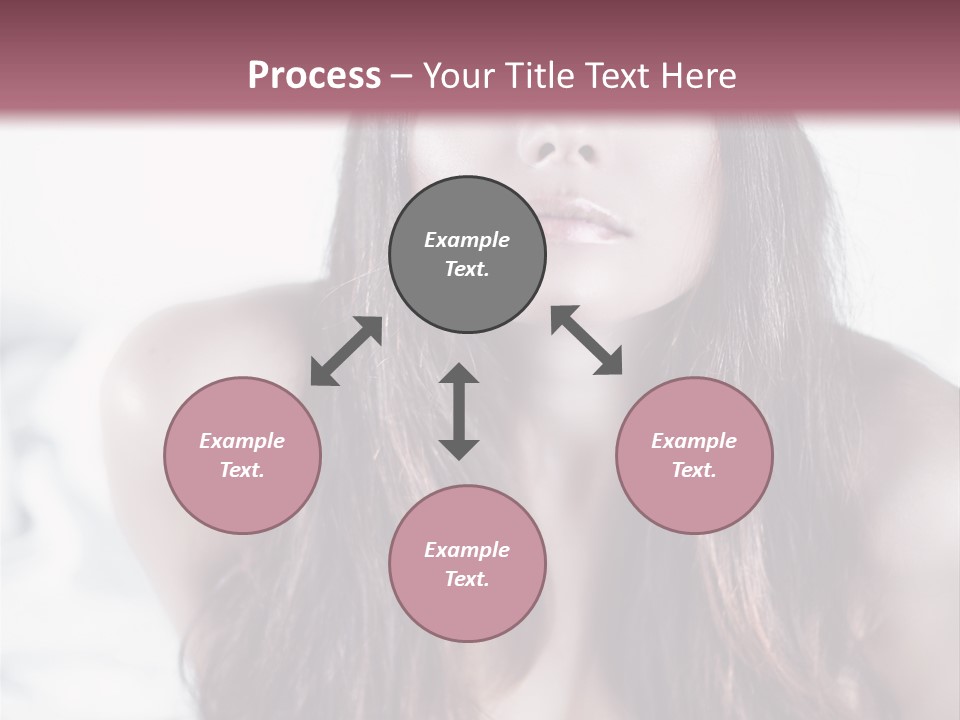 White Nymph Sensuality PowerPoint Template