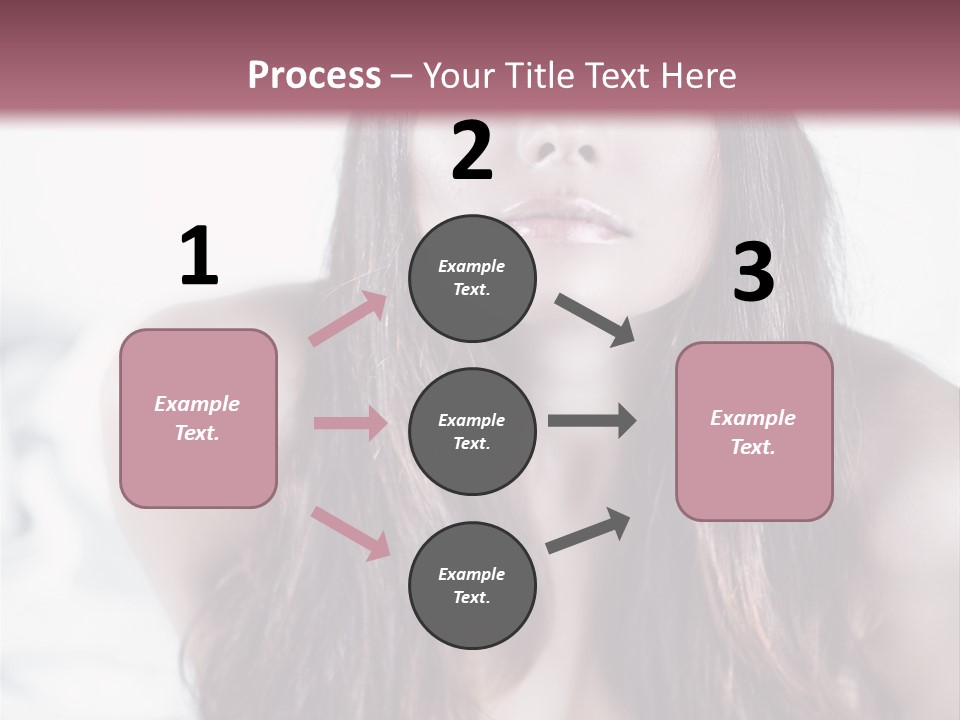 White Nymph Sensuality PowerPoint Template