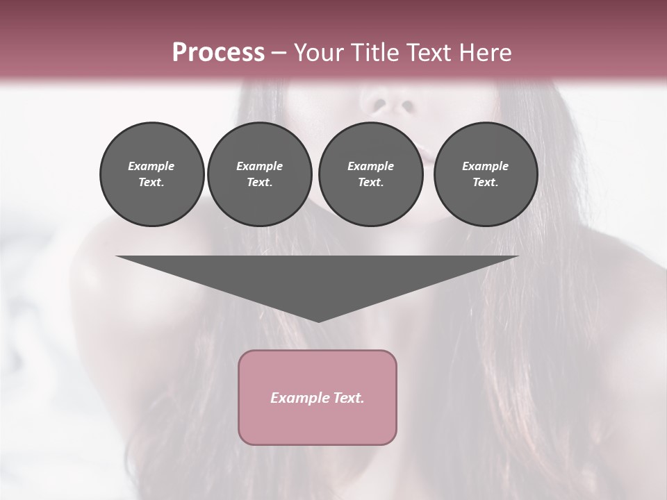 White Nymph Sensuality PowerPoint Template