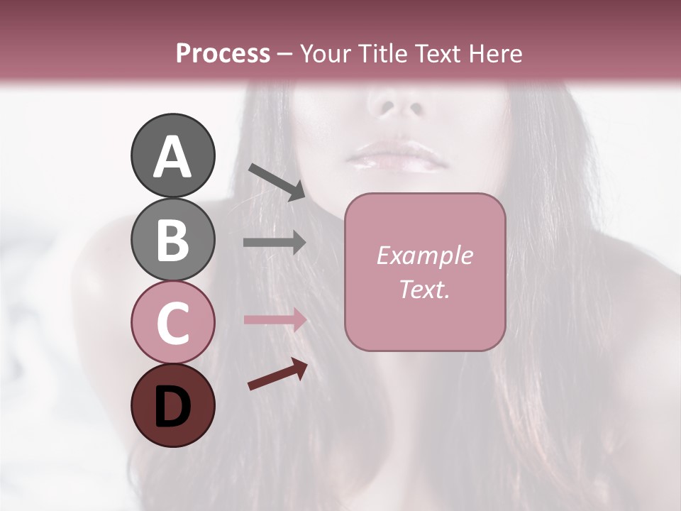 White Nymph Sensuality PowerPoint Template