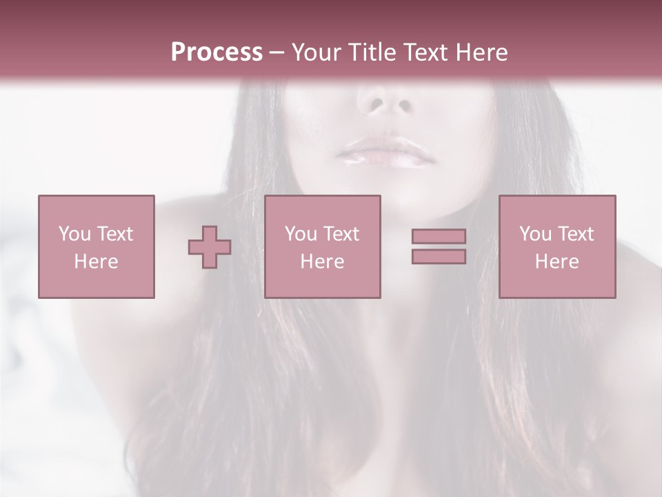 White Nymph Sensuality PowerPoint Template