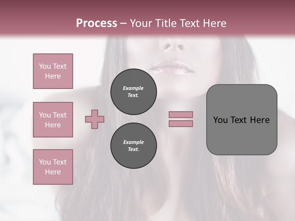 White Nymph Sensuality PowerPoint Template