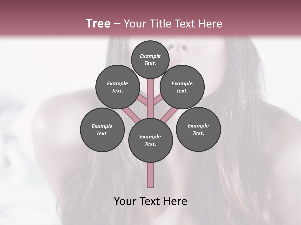 White Nymph Sensuality PowerPoint Template