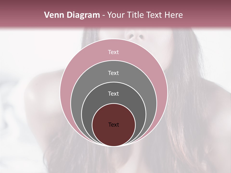 White Nymph Sensuality PowerPoint Template