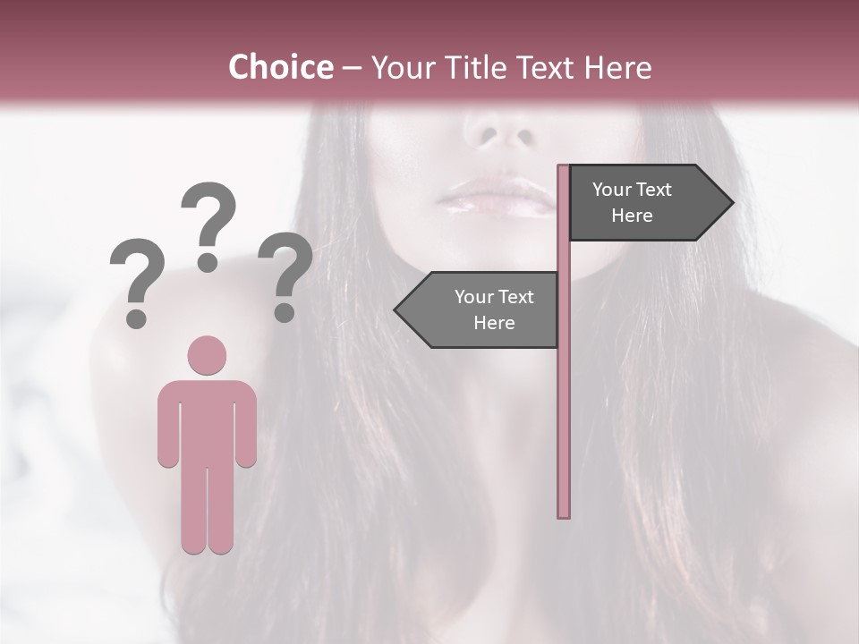 White Nymph Sensuality PowerPoint Template