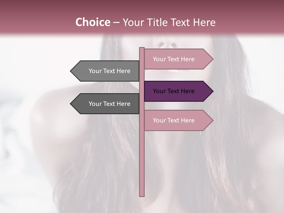 White Nymph Sensuality PowerPoint Template