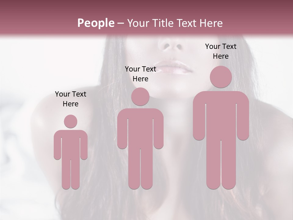 White Nymph Sensuality PowerPoint Template