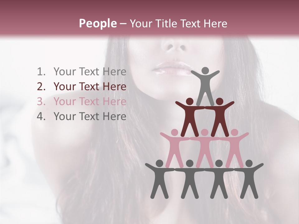 White Nymph Sensuality PowerPoint Template