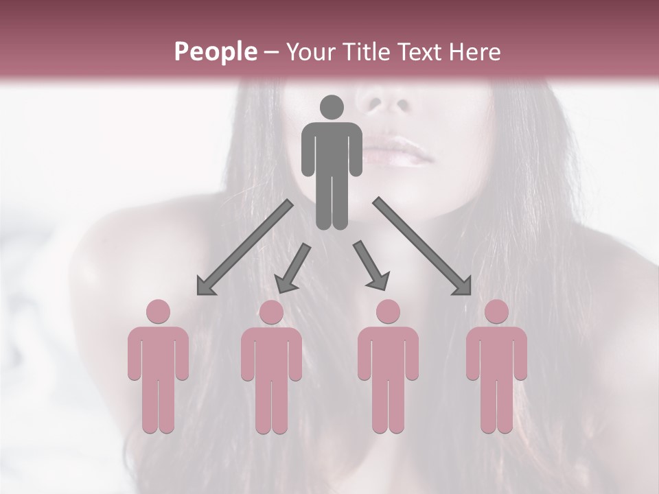 White Nymph Sensuality PowerPoint Template