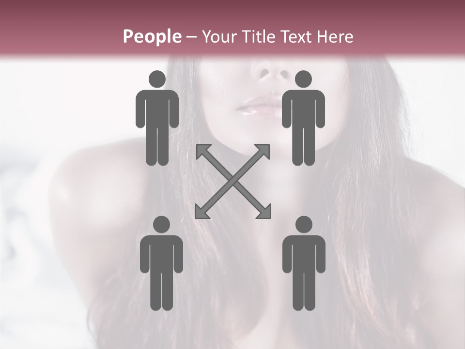 White Nymph Sensuality PowerPoint Template