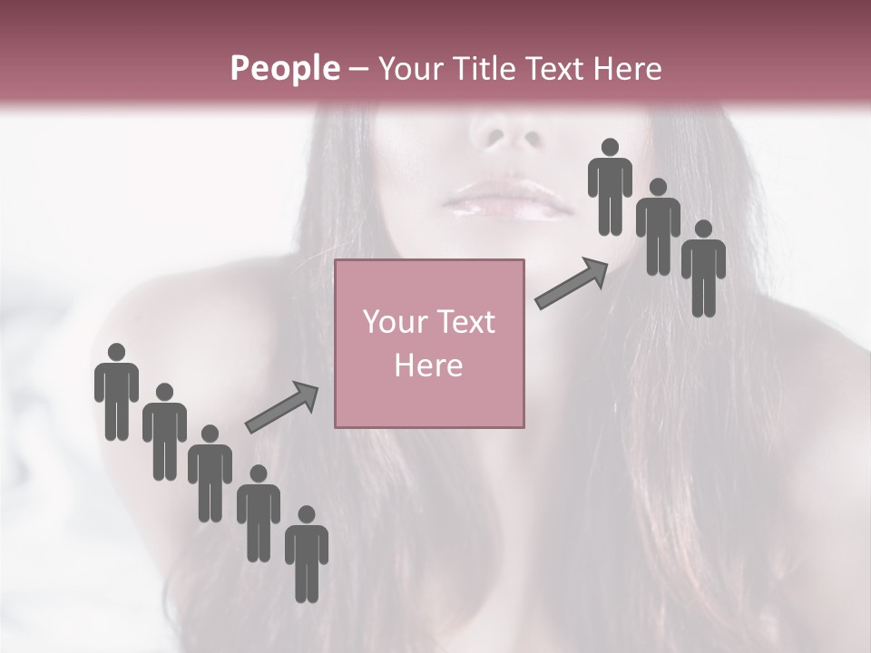 White Nymph Sensuality PowerPoint Template