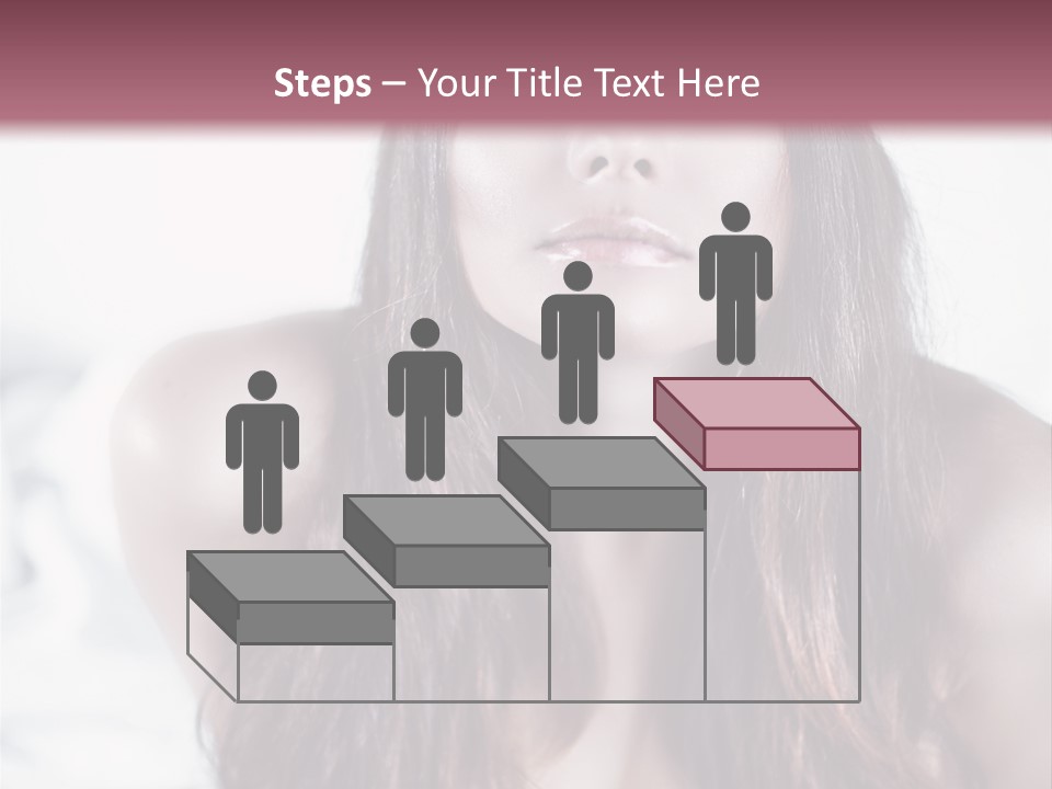 White Nymph Sensuality PowerPoint Template