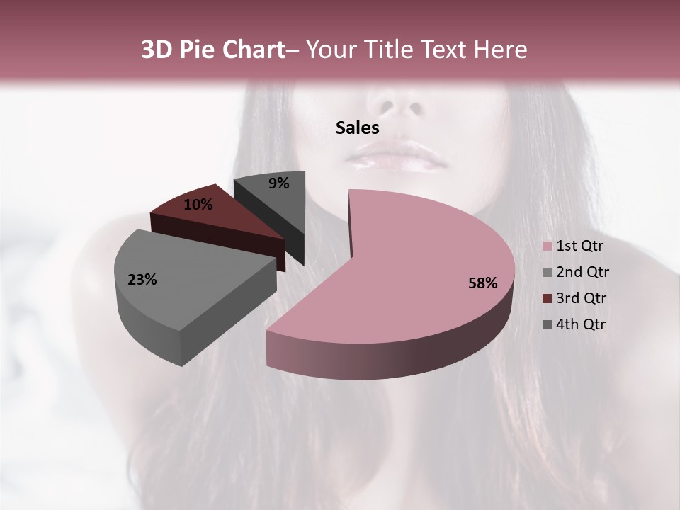 White Nymph Sensuality PowerPoint Template
