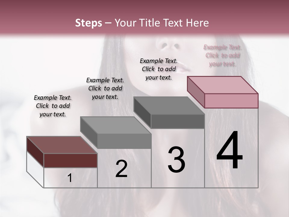 White Nymph Sensuality PowerPoint Template