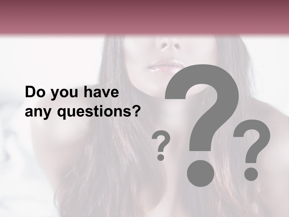 White Nymph Sensuality PowerPoint Template