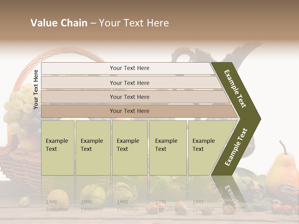 Basket Metal Jug Hazelnut PowerPoint Template