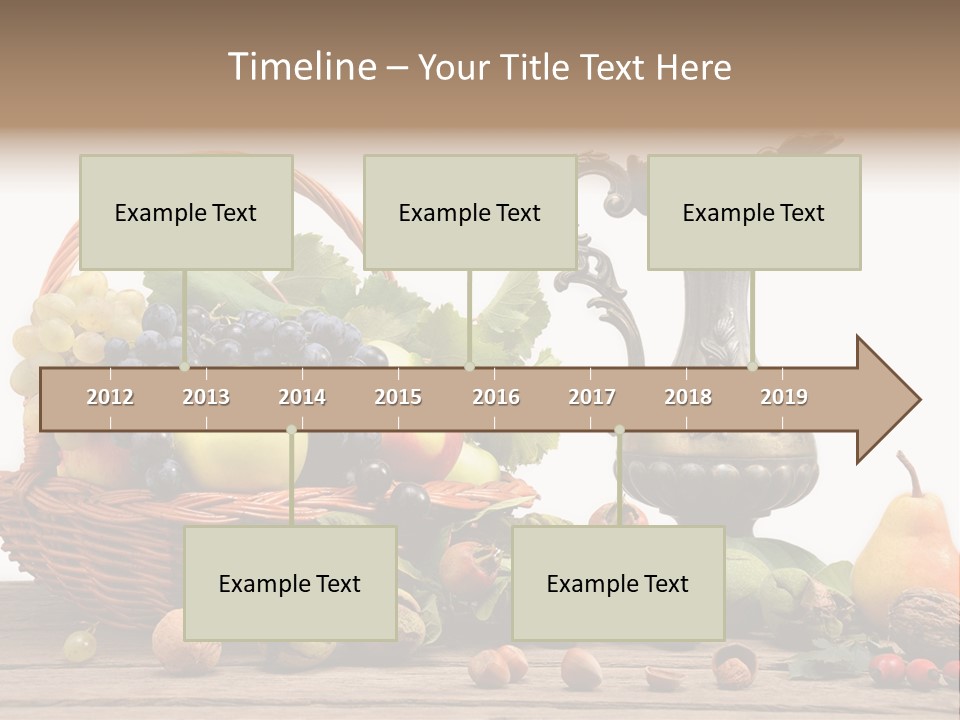 Basket Metal Jug Hazelnut PowerPoint Template