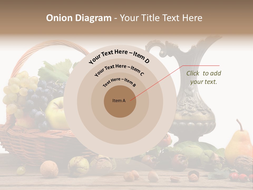 Basket Metal Jug Hazelnut PowerPoint Template