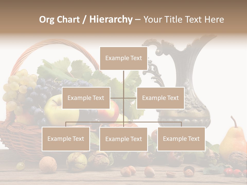 Basket Metal Jug Hazelnut PowerPoint Template