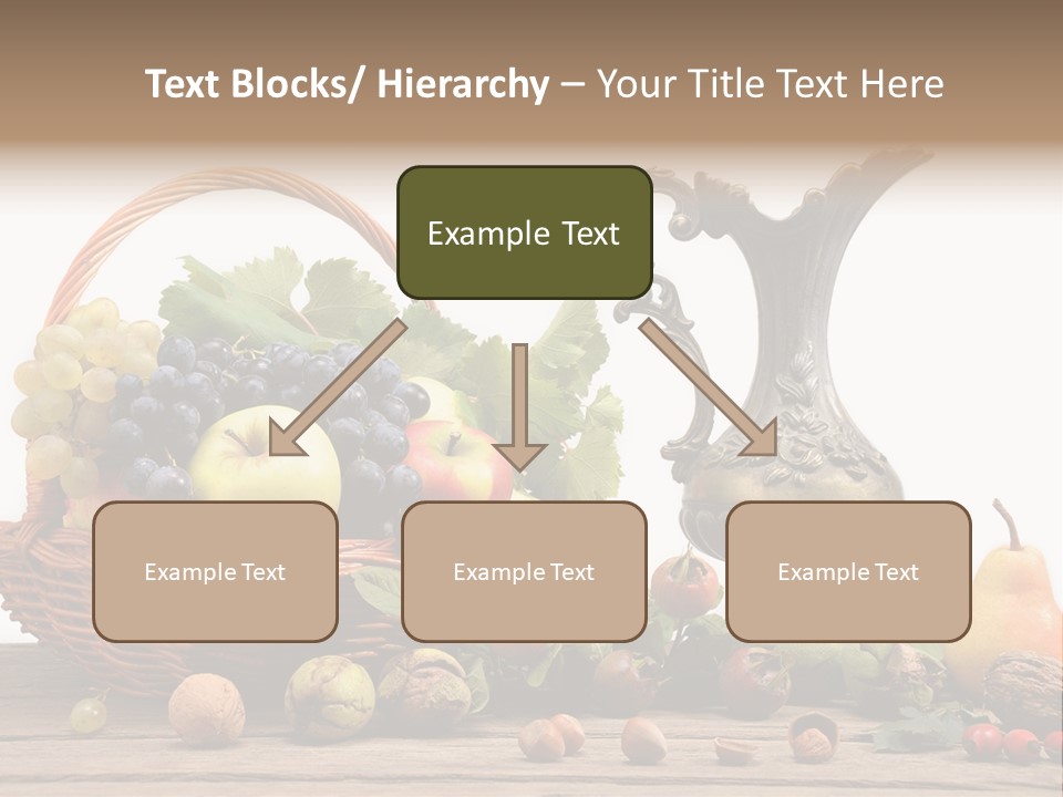 Basket Metal Jug Hazelnut PowerPoint Template