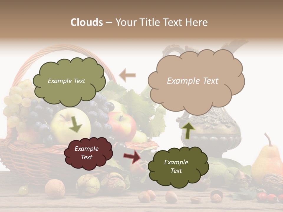 Basket Metal Jug Hazelnut PowerPoint Template