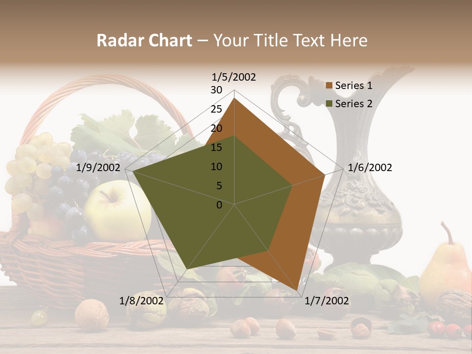 Basket Metal Jug Hazelnut PowerPoint Template