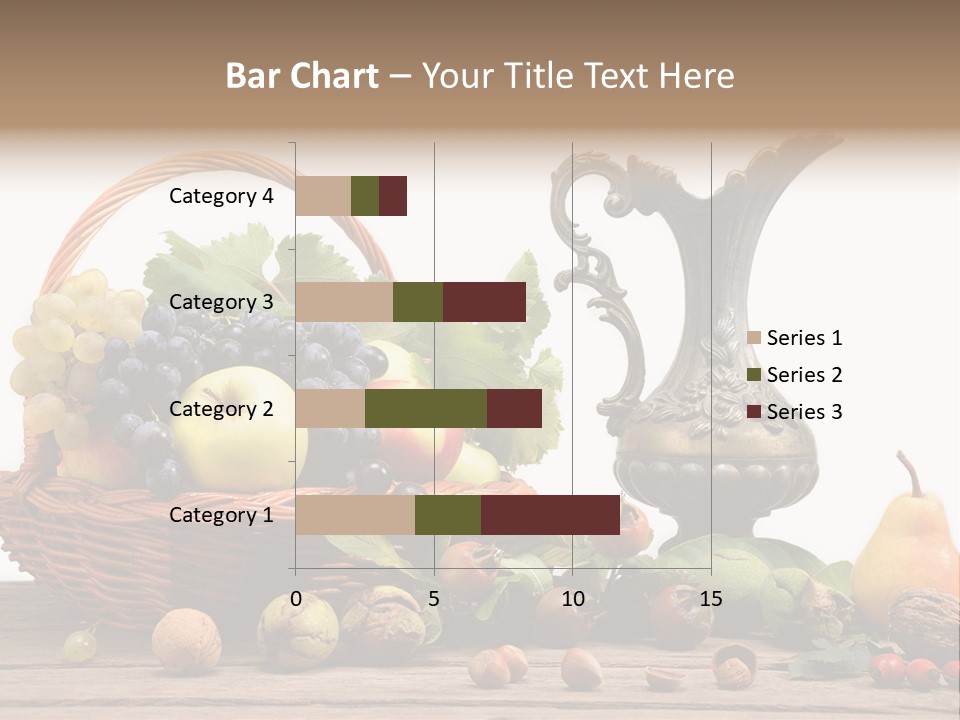 Basket Metal Jug Hazelnut PowerPoint Template