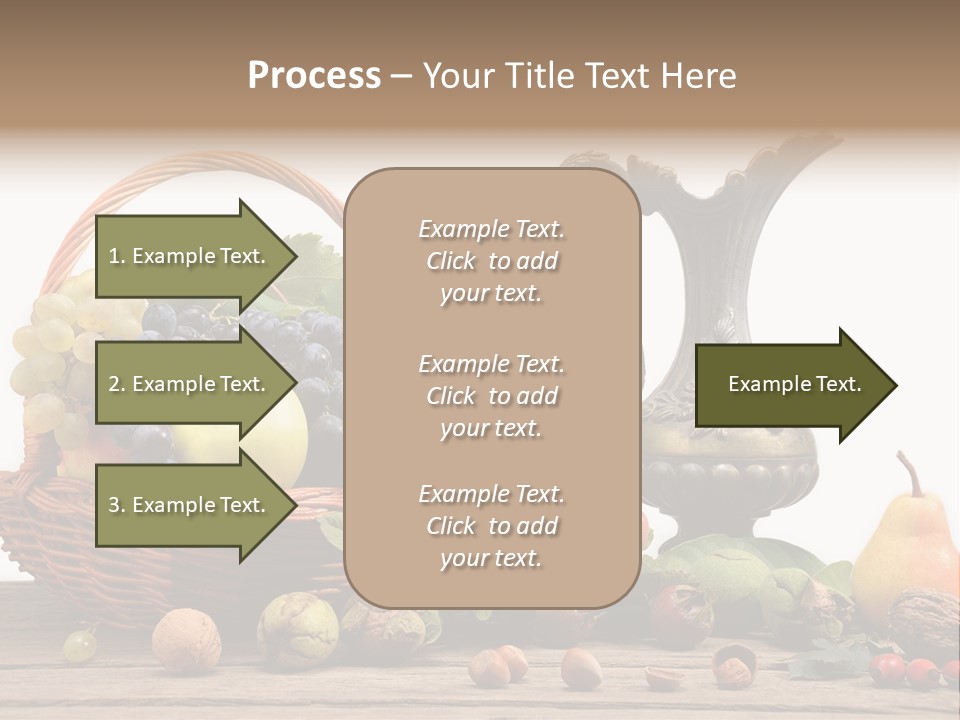 Basket Metal Jug Hazelnut PowerPoint Template